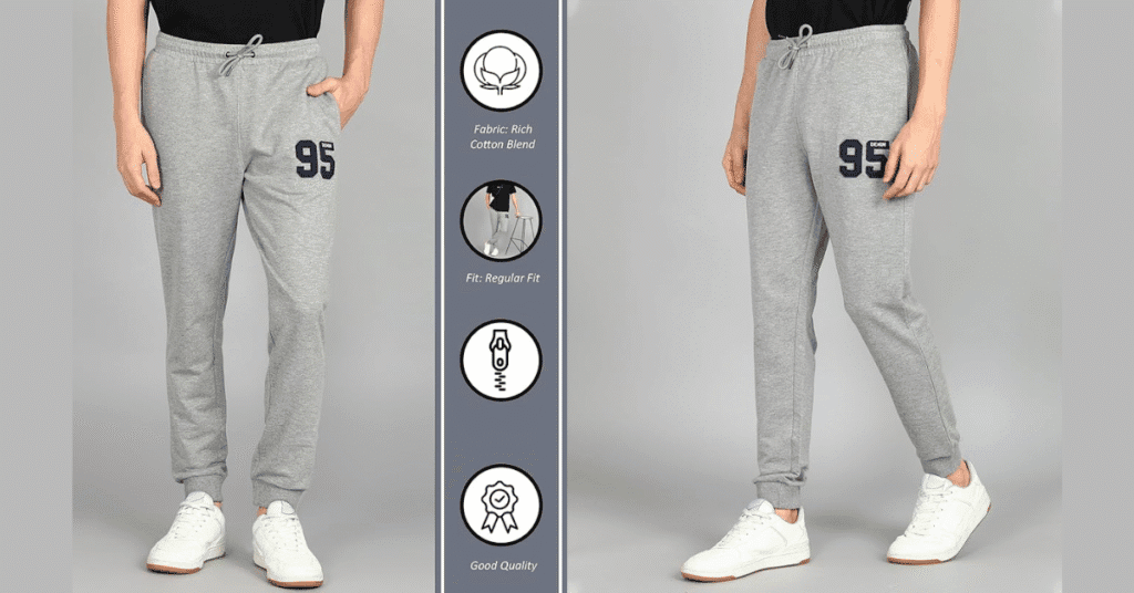 Alan Jones Men's Cotton Blend Joggers