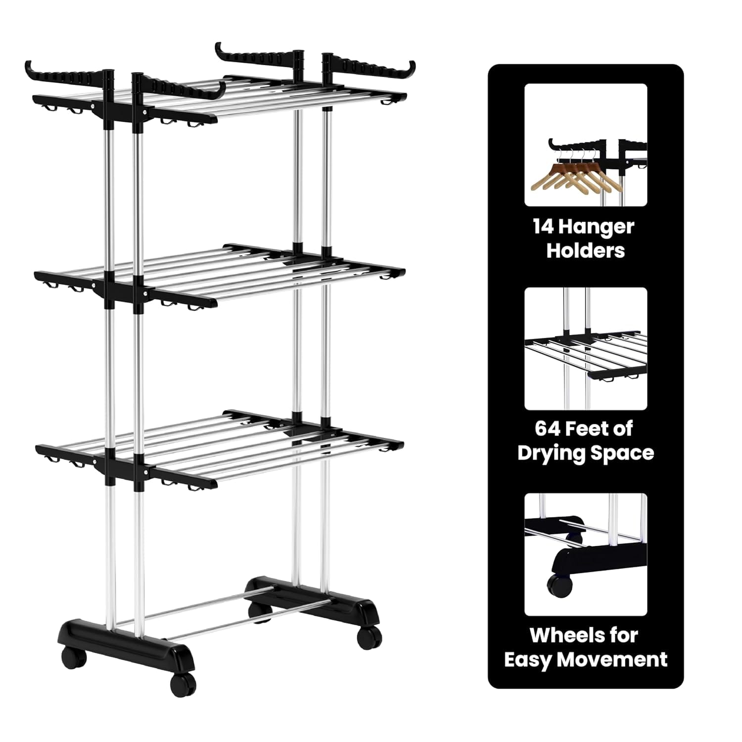 BrandFlex Foldable Cloth Drying Stand