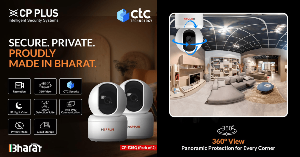 CP PLUS 3MP Smart Wi-Fi CCTV Camera