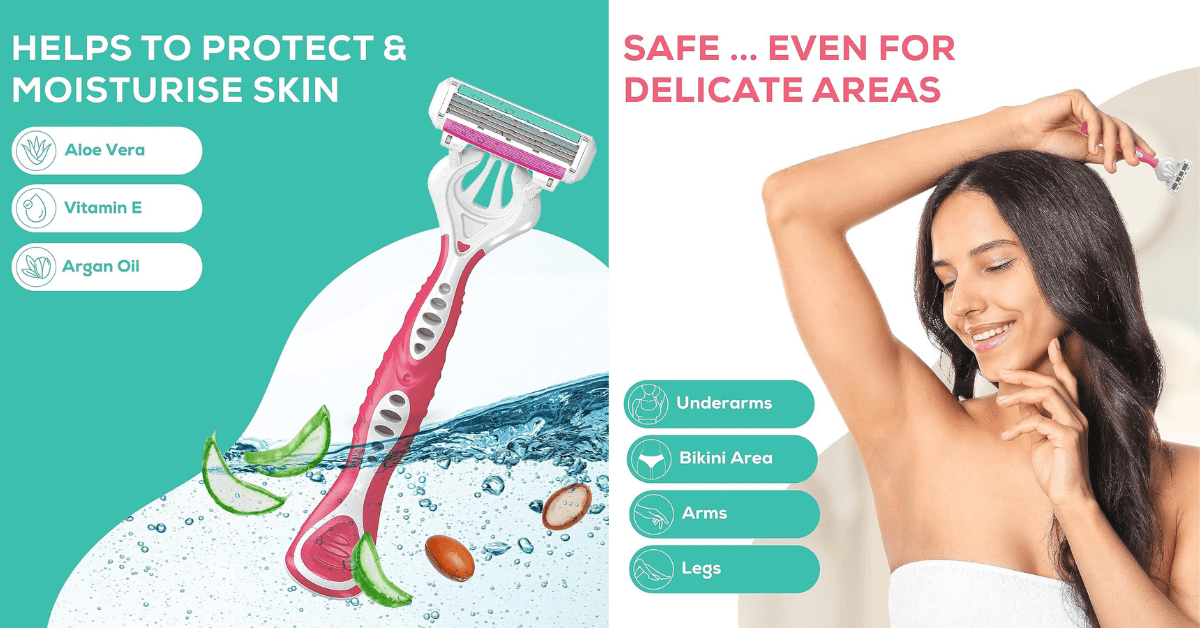 Evereve Shave & Shine 4-Blade Razor